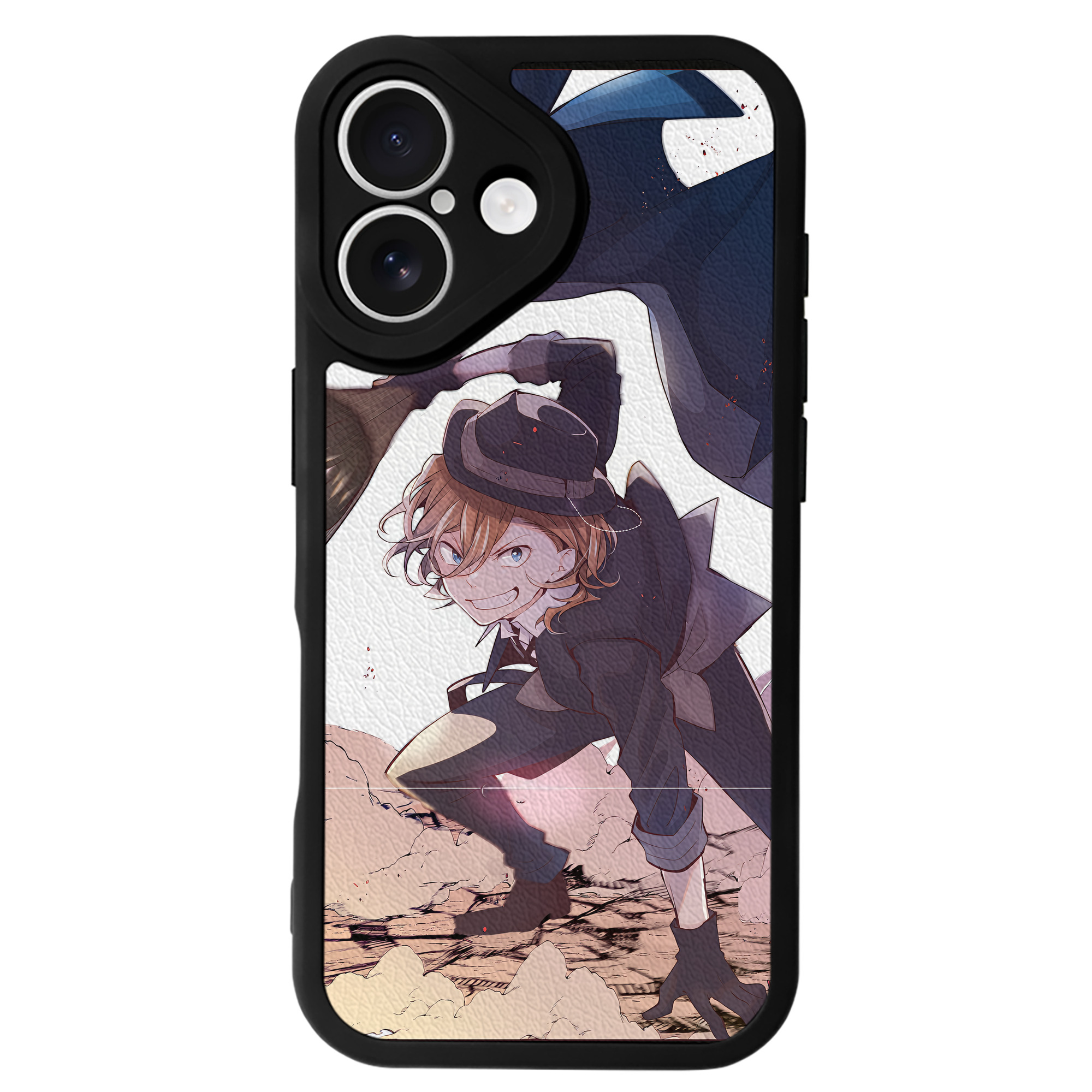 （画像用） 文豪ストレイドッグス Bungo Stray Dogs 【iPhone 16シリーズ対応】シリコンスマホケース（レザー調） 材質：シリコン